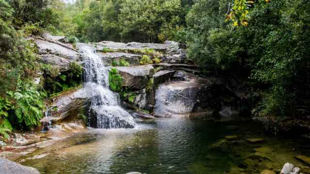 MELON, OURENSE, GALICIA, SPAIN: pools of Melon