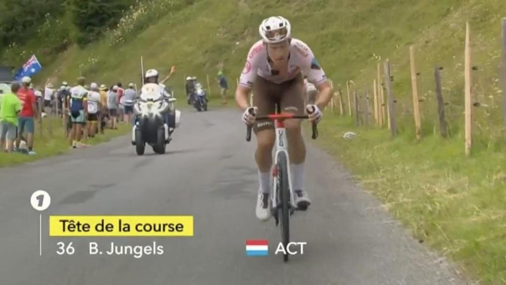 Bob Jungels en cabeza.