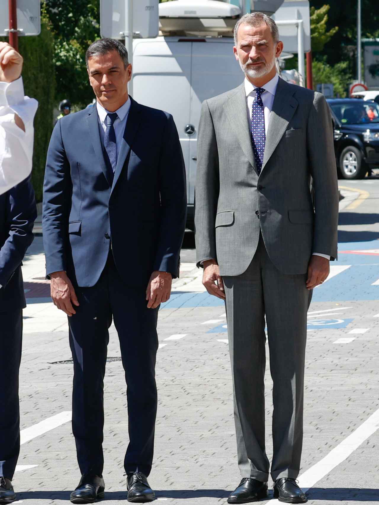 Felipe VI y Pedro Sánchez en el homenaje a las Víctimas del Terrorismo.