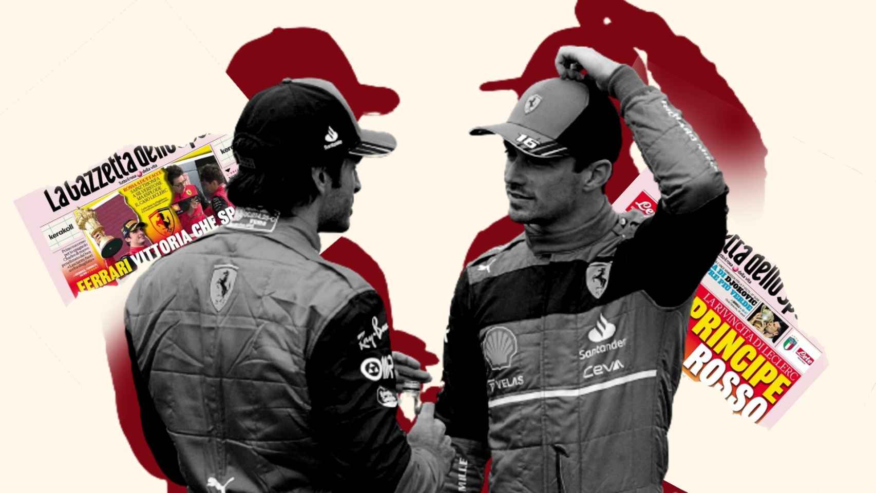 Carlos Sainz y Charles Leclerc.