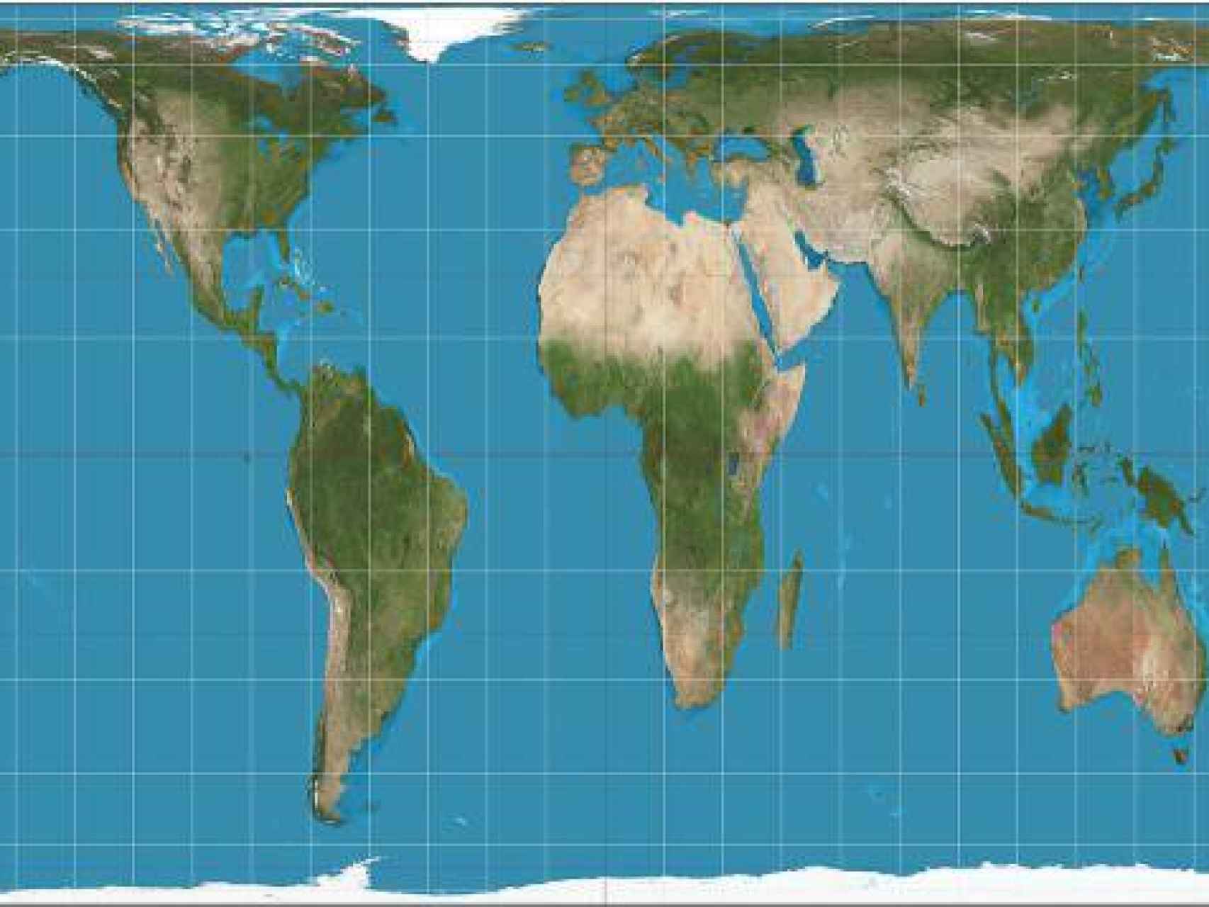 Tamaño real de los países según Google Maps