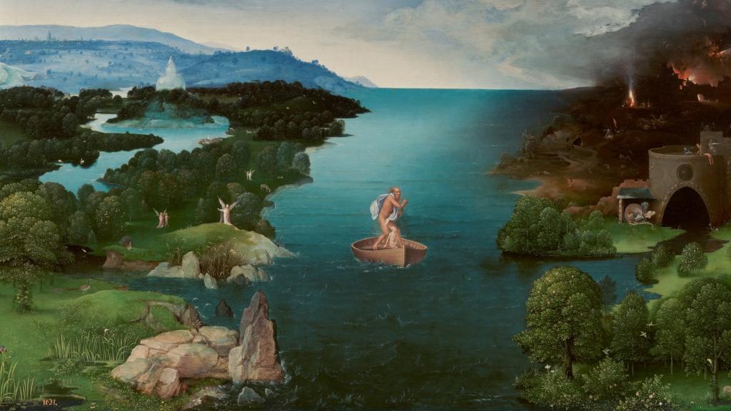 'El paso de la laguna Estigia', obra realizada por Joachim Patinir en torno a 1520