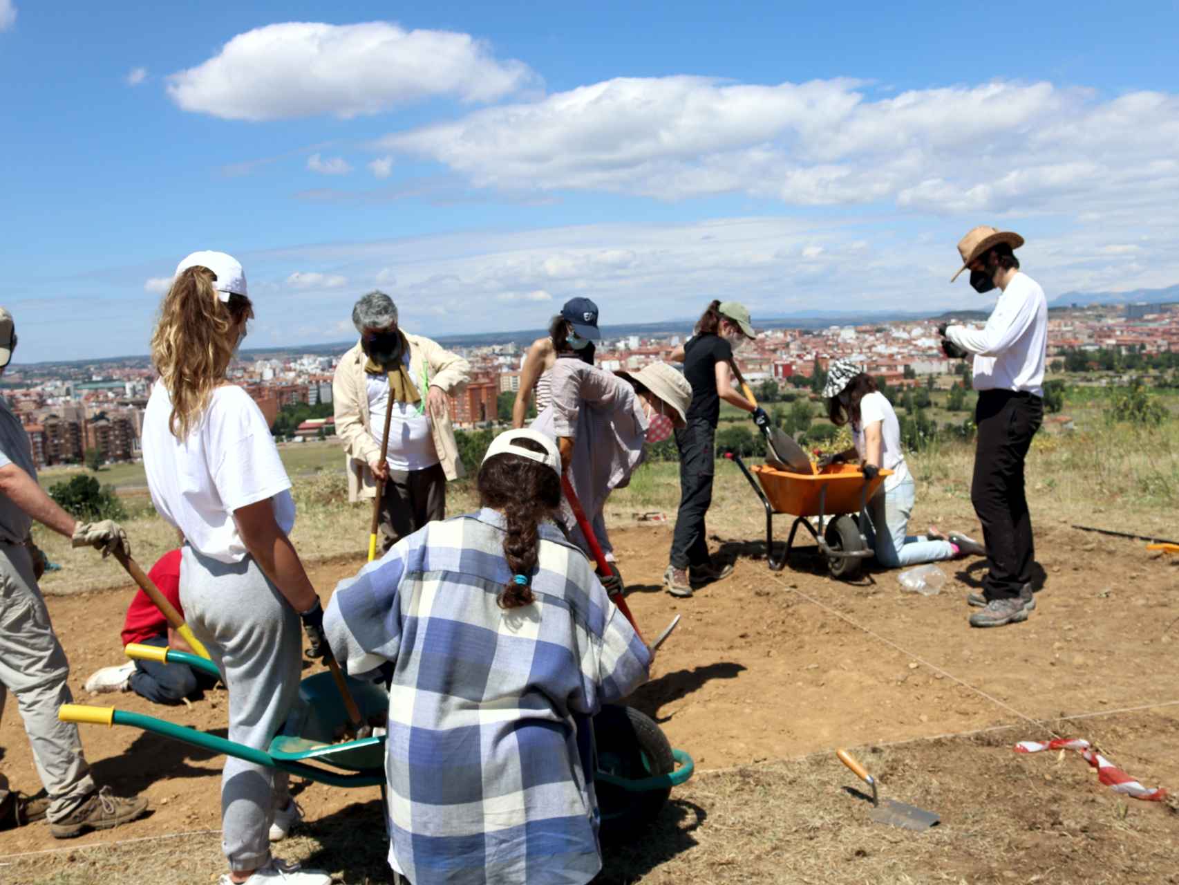 Imagen de las excavaciones en el Castro de los Judíos, León.