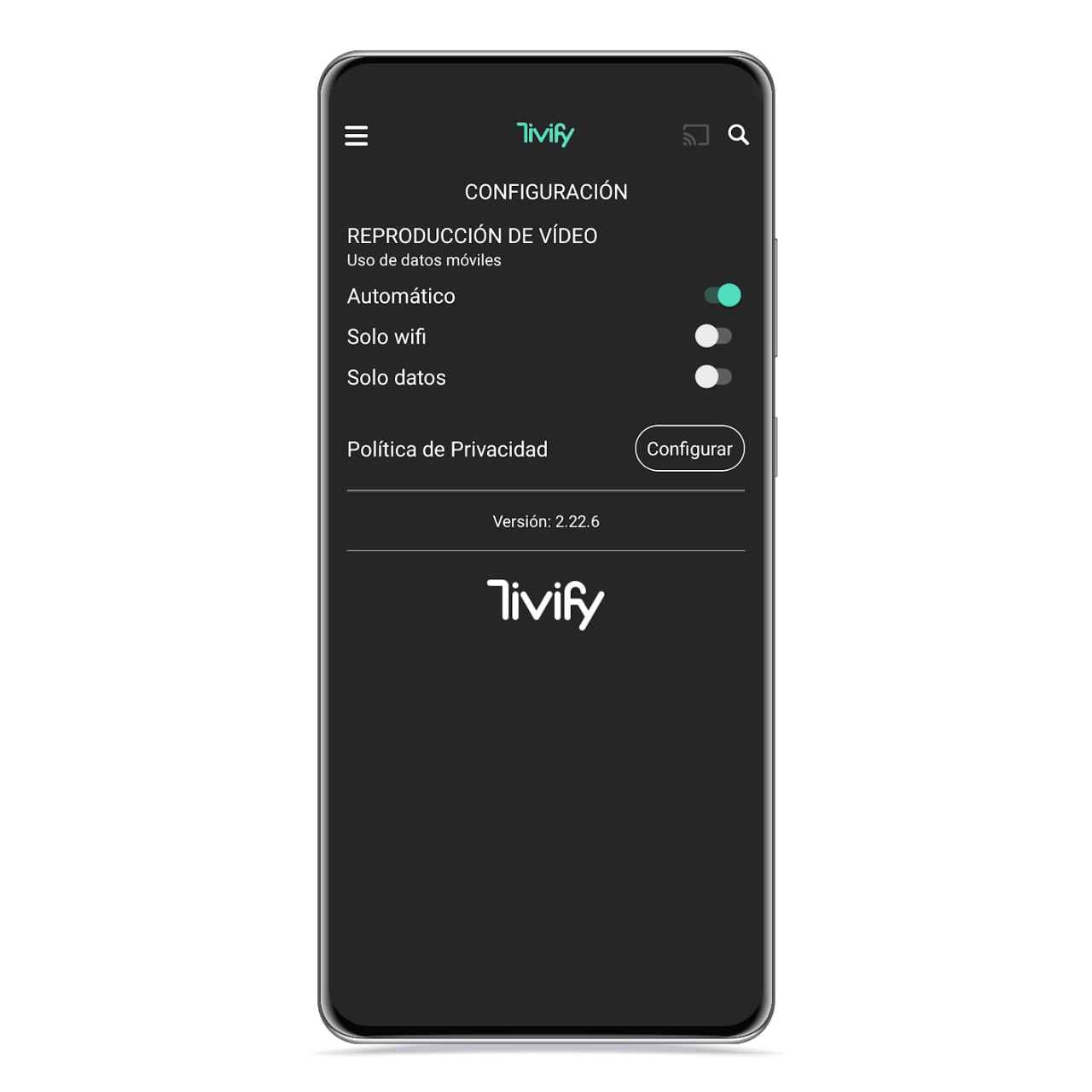 Configuración de Tivify