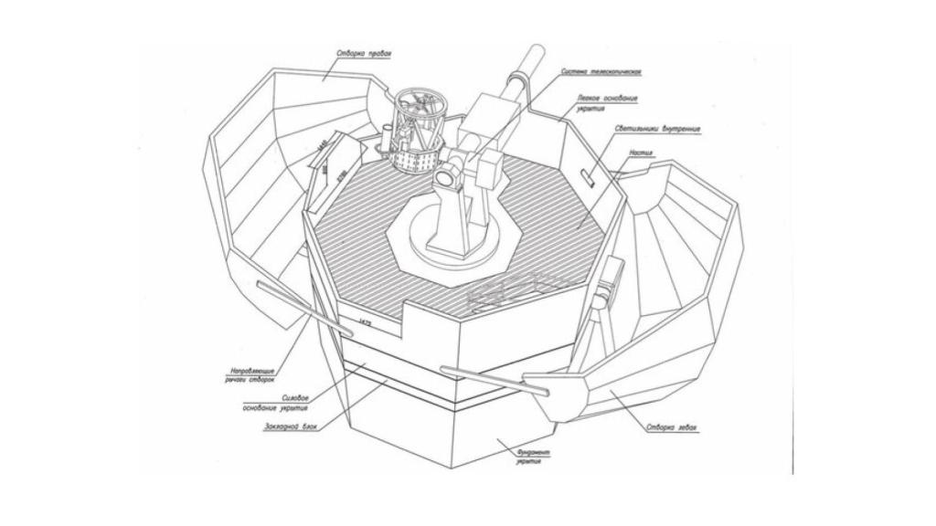Representación del telescopio láser Kalina