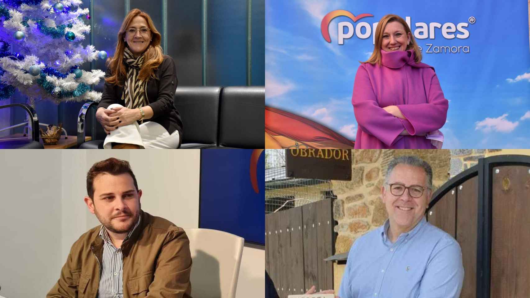 Los cuatro posibles candidatos del PP a la Alcaldía de Zamora