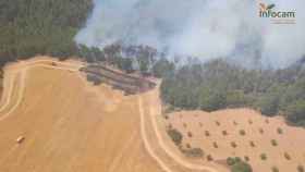 Imagen del incendio de Narboneta. Foto: Infocam