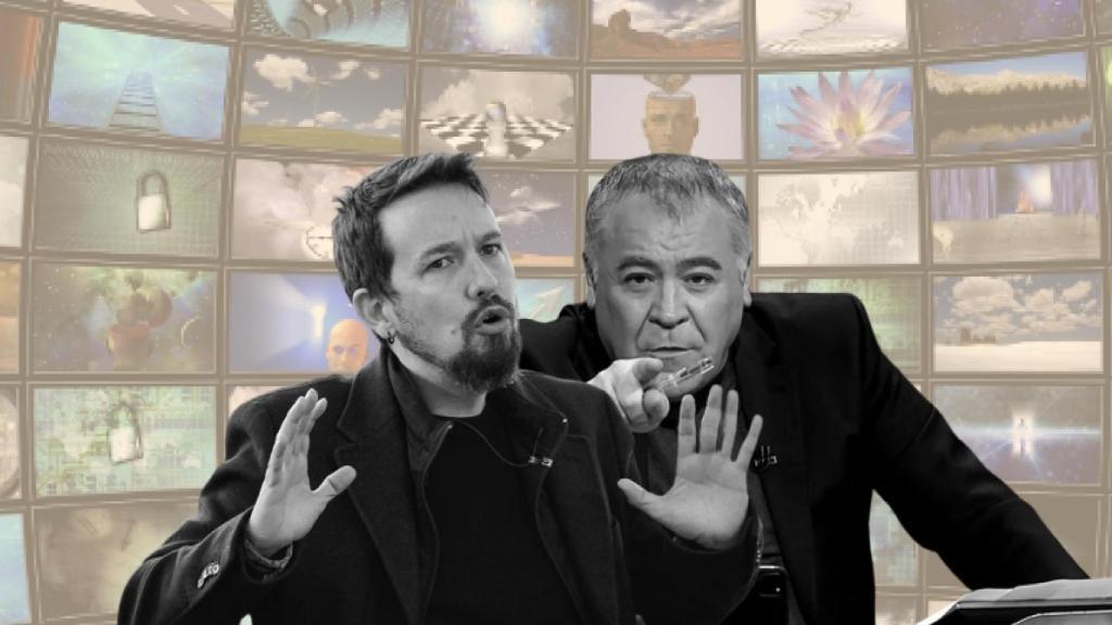 Pablo Iglesias y Antonio García Ferreras.