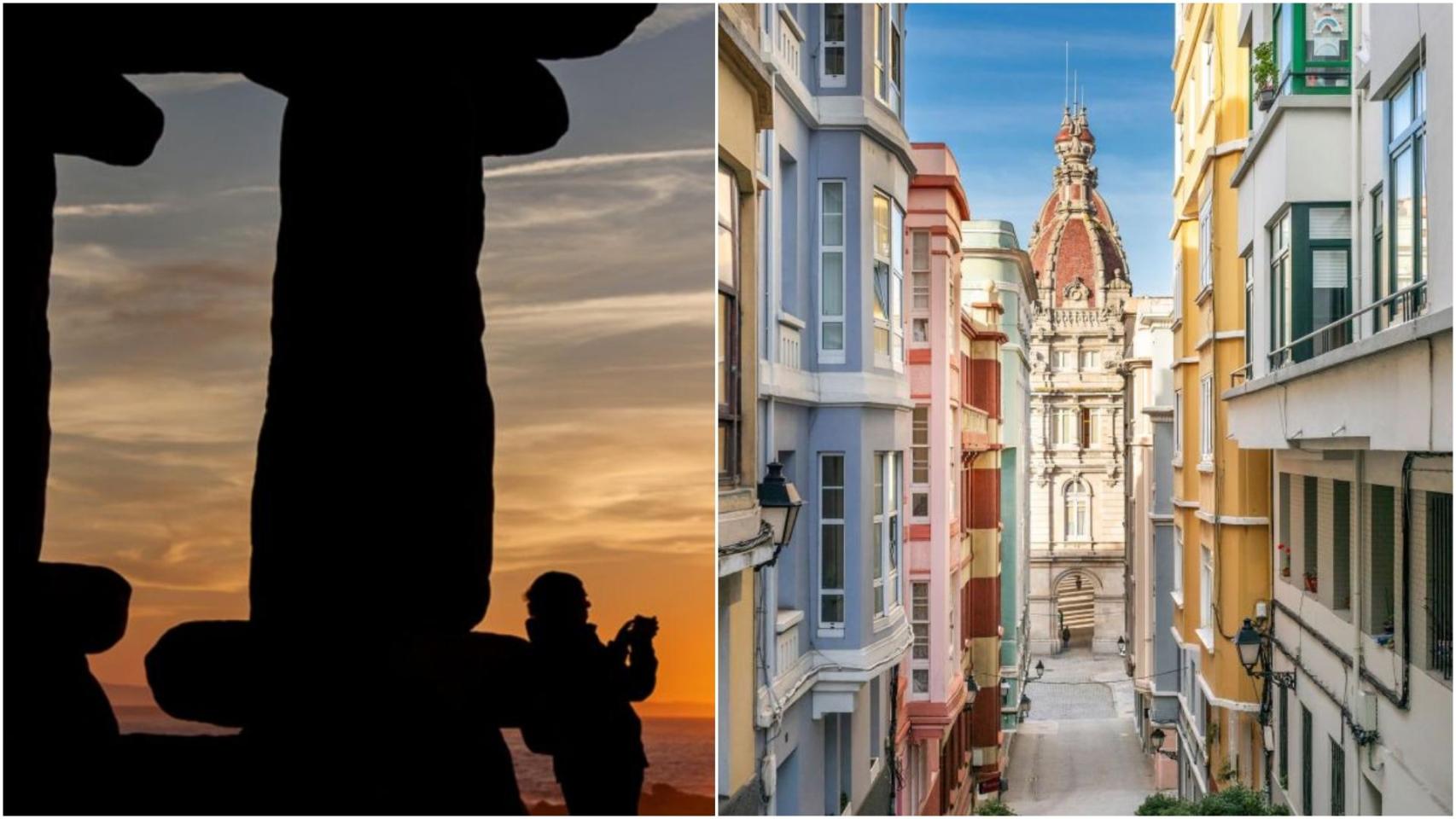 Dos de los sitios estrella de selfies en A Coruña