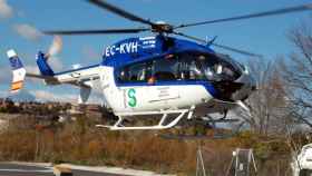 Imagen de archivo de un helicóptero sanitario del Sescam.
