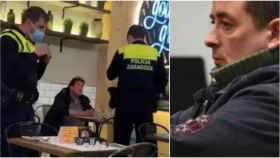 Antonio Miguel Grimal Marco, al ser detenido el pasado domingo en una hamburguesería Goiko en Zaragoza.