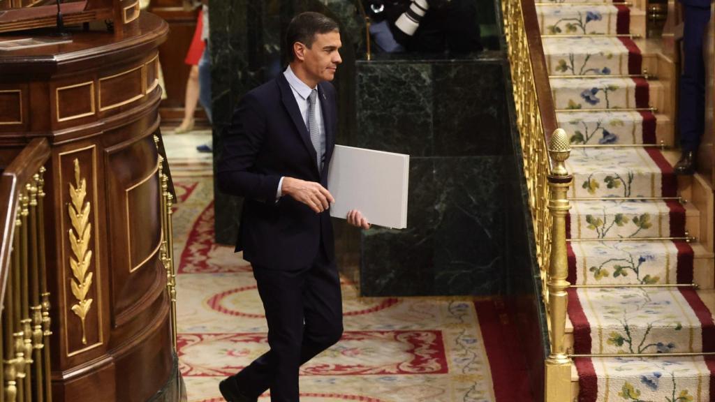 El presidente del Gobierno, Pedro Sánchez, en el Debate sobre el Estado de la Nación.