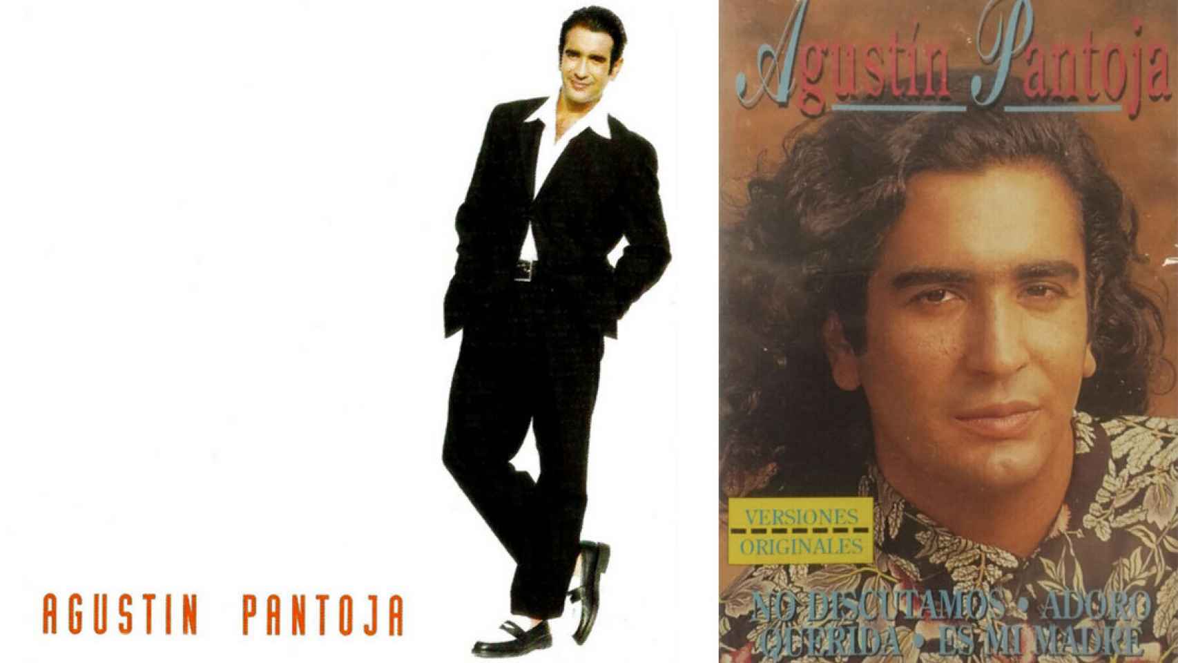 Agustín Pantoja en dos de sus trabajos discográficos