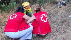 Cruz Roja apoya a las brigadas contraincendios