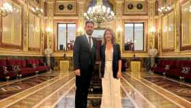 Antidio Fagúndez y Raquel Sánchez en el Congreso de los Diputados