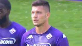 Luka Jovic, con la Fiorentina en pretemporada