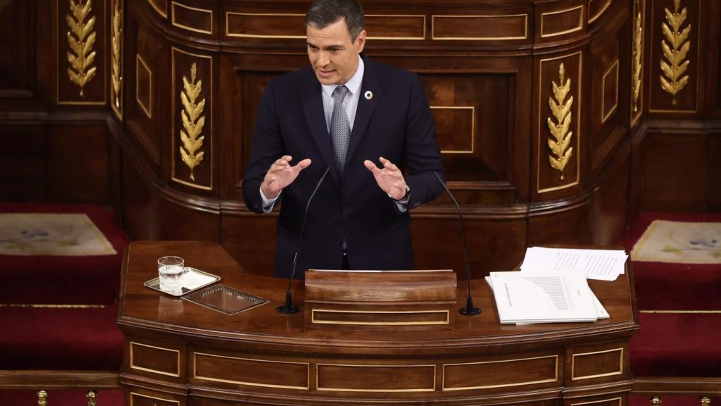 Pedro Sánchez interviene en la primera jornada del Debate sobre el estado de la Nación.