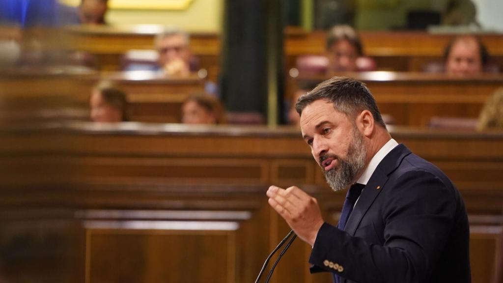 Santiago Abascal, durante su intervención en el Debate sobre el estado de la Nación.