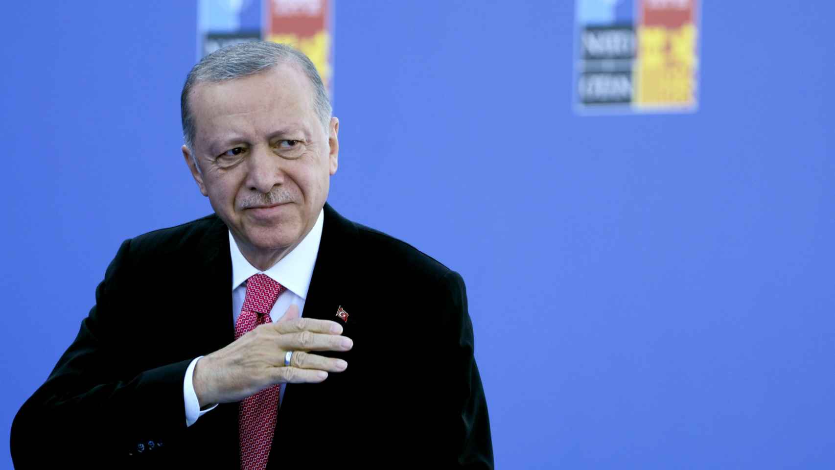 El presidente turco, Recep Tayyip Erdogan, durante la cumbre de la OTAN en Madrid.