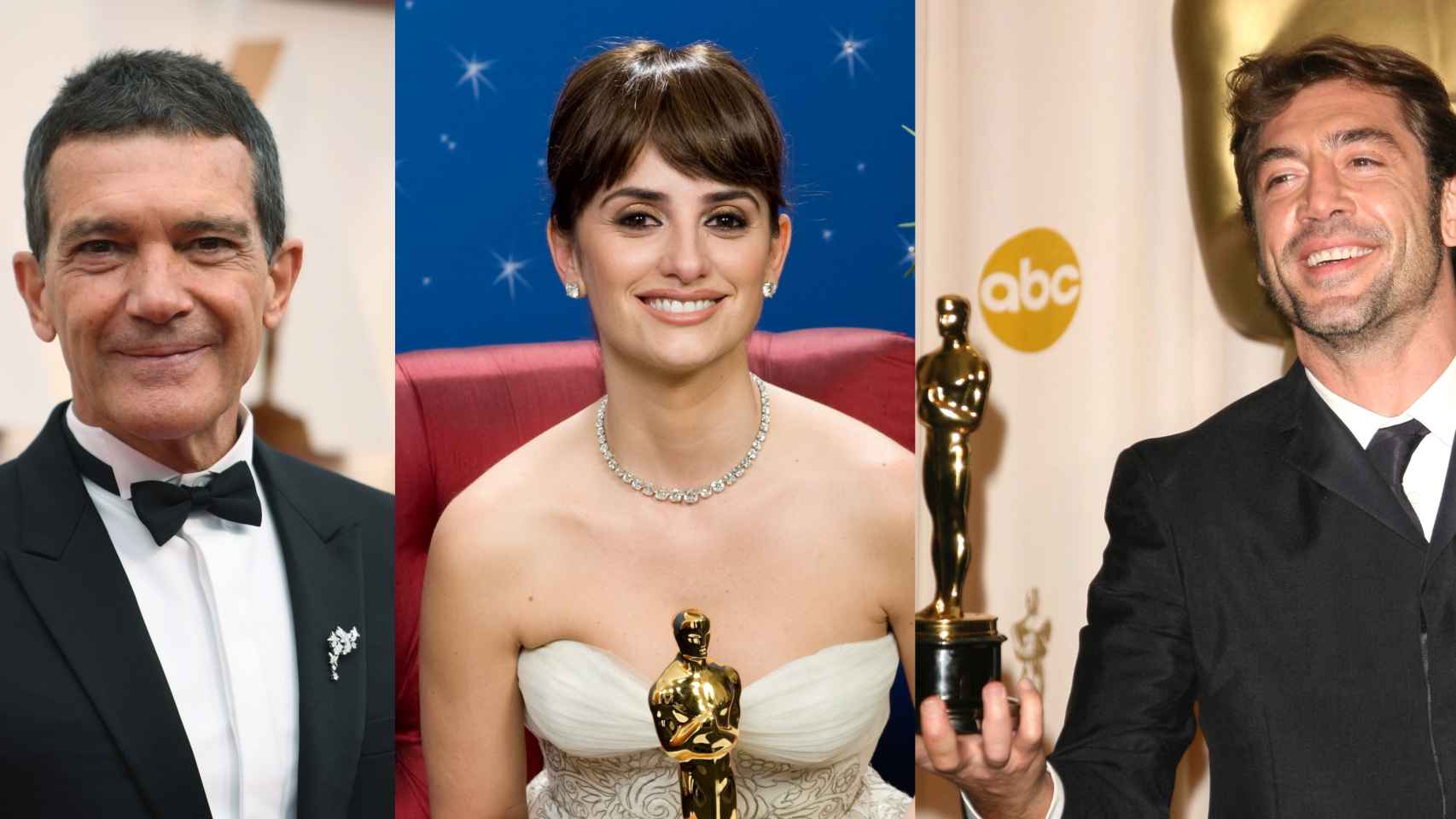 Los tres únicos actores españoles que han optado al Oscar.