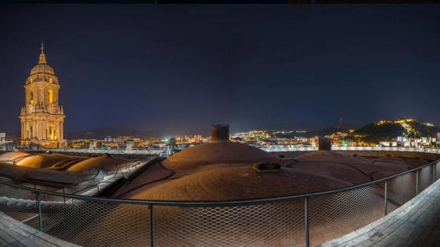 Zona visitable de la cubierta de la Catedral de Málaga.