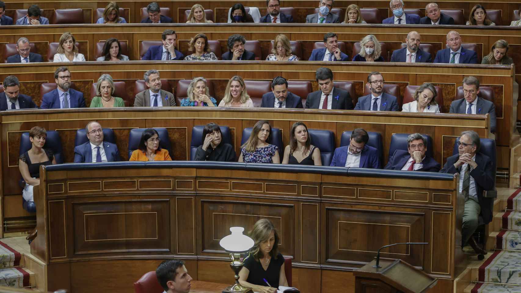 Vista parcial del Congreso de los Diputados durante el Debate sobre el estado de la Nación.