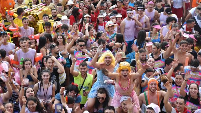 El pregón en las Fiestas de La Cistérniga hace un par de años