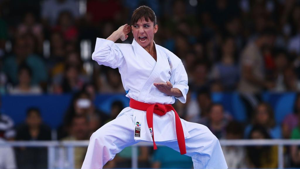 La extraordinaria karateka talaverana Sandra Sánchez, en una imagen de archivo