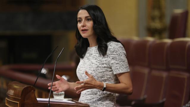 Inés Arrimadas, presidenta de Cs, en el Debate sobre el estado de la Nación.