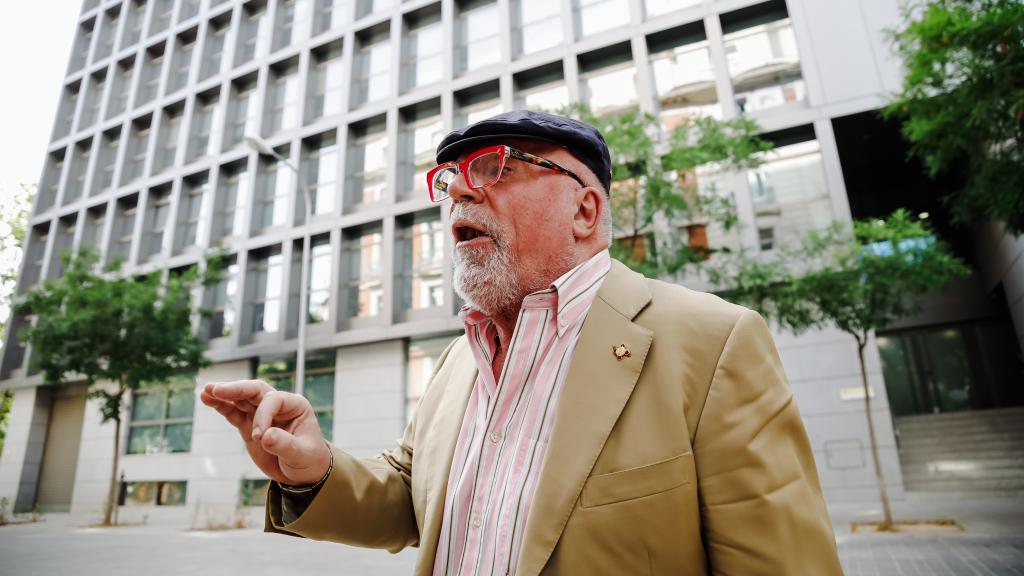 El comisario jubilado José Manuel Villarejo, en la Audiencia Nacional.