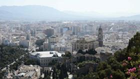 Infografía de la Catedral de Málaga con el nuevo tejado.