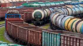 Trenes de mercancías en el enclave ruso de Kaliningrado