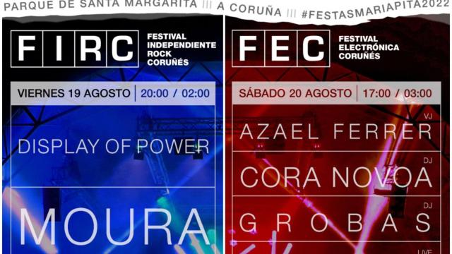 El Festival Independiente Rock Coruñés y el de Electrónica vuelven a Santa Margarita