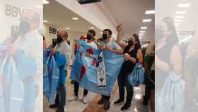 Fans mexicanos recibiendo al Celta