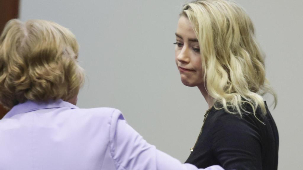 Amber Heard, el pasado 1 de junio, cuando escuchó el veredicto del jurado.