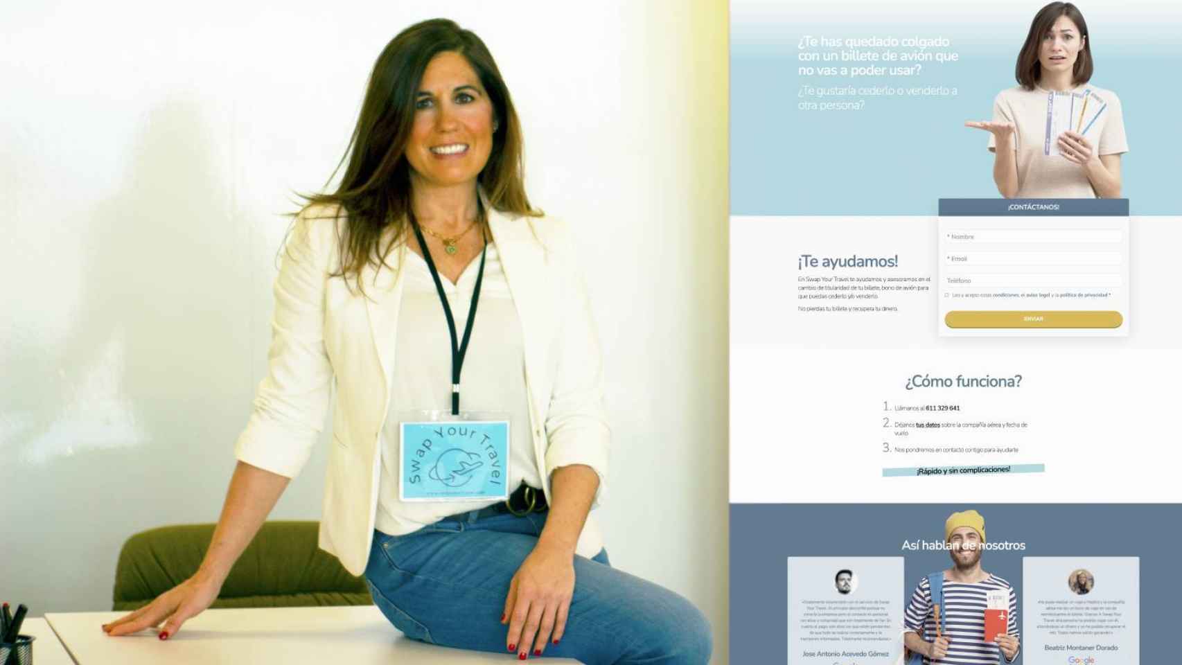 Ana González es la CEO de la startup andaluza Swap Your Travel.