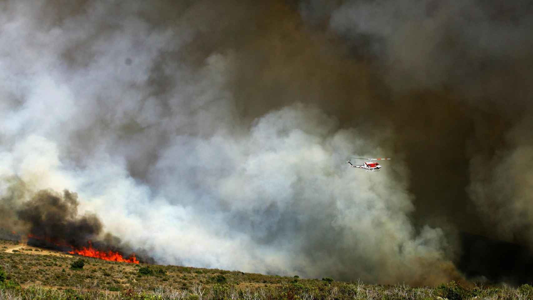 Imagen de archivo del incendio del Alto Tajo en 2005.