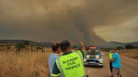 La Guardia Civil, en el incendio forestal