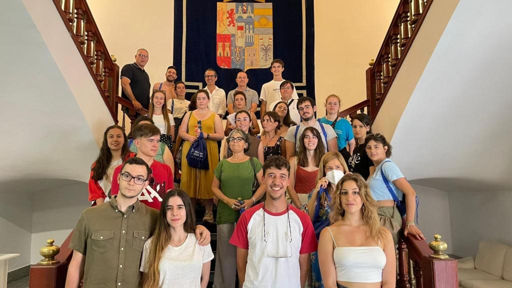 Visita a la Diputación de Zamora de jóvenes de Castilla y León