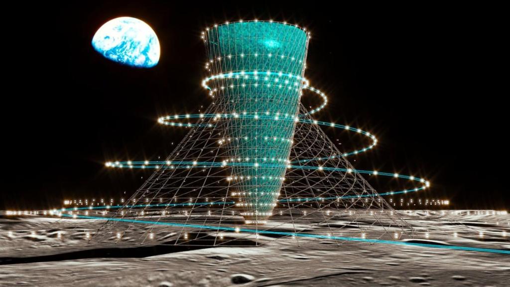 El hábitat con gravedad artificial japonés para la Luna y Marte