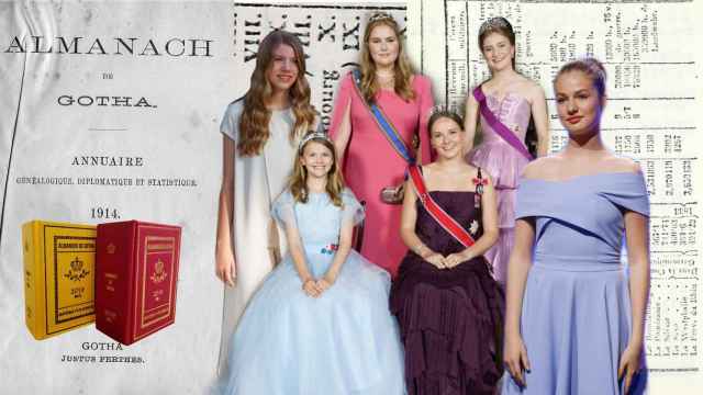 Las jóvenes princesas que forman el nuevo Gotha, entre ellas, Leonor de Borbón, y su hermana, la infanta Sofía.