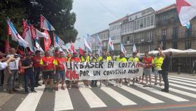 Imagen de archivo: Trabajadores de Urbaser Santiago se manifiestan por un convenio digno