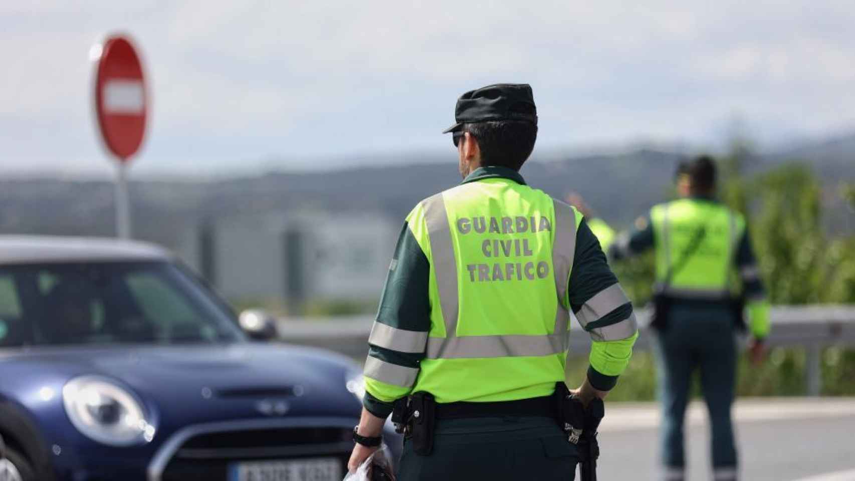 Control de la Guardia Civil de Tráfico durante la 'Operación Salida'