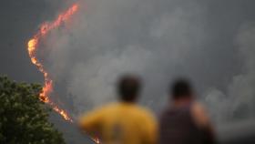 Imagen de archivo de un incendio en Galicia