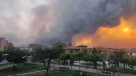 Imagen de archivo de un incendio forestal en Zamora.