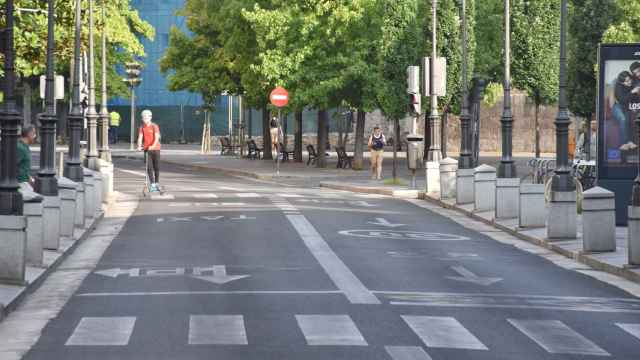 El centro de Valladolid, libre de coches tras otro episodio de contaminación