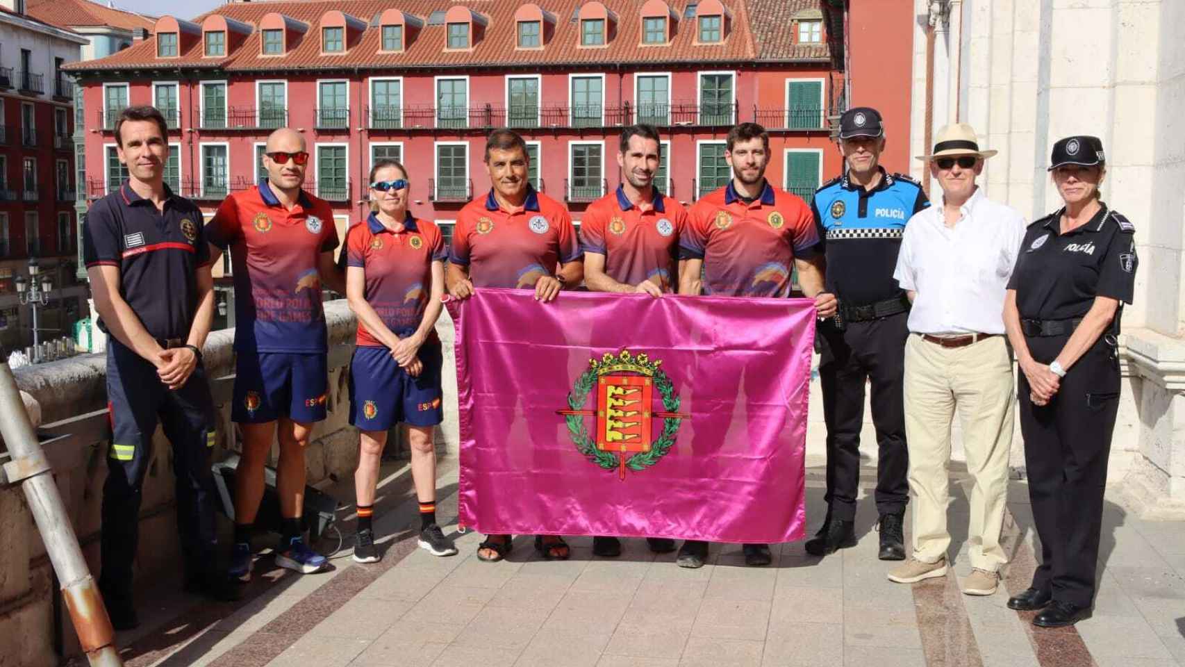 Los representantes de Valladolid en los Juegos Mundiales de Policías y Bomberos