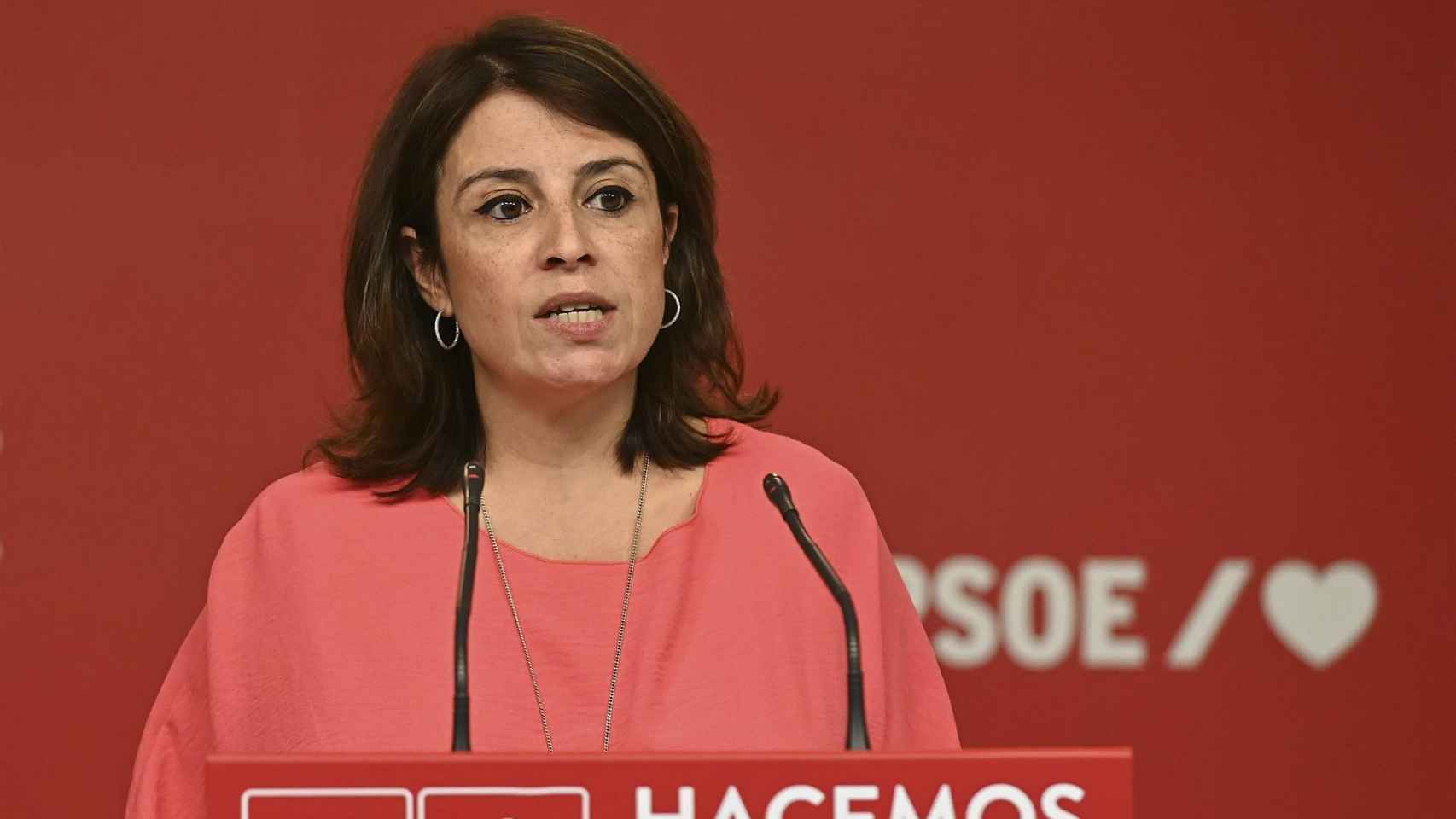 La ex vicesecretaria general del PSOE, Adriana Lastra.