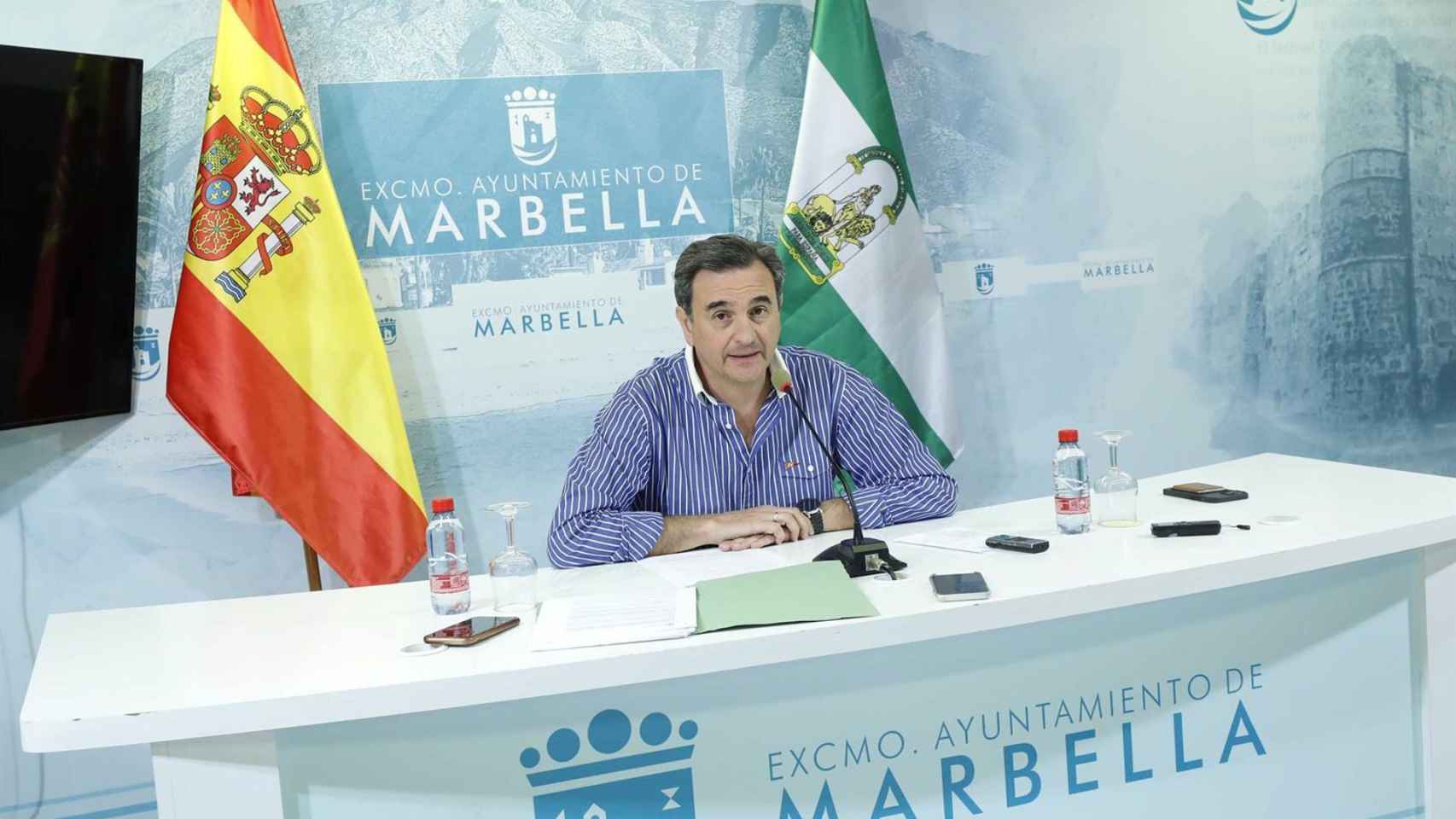 El portavoz municipal de Marbella, Félix Romero, en una imagen de archivo.