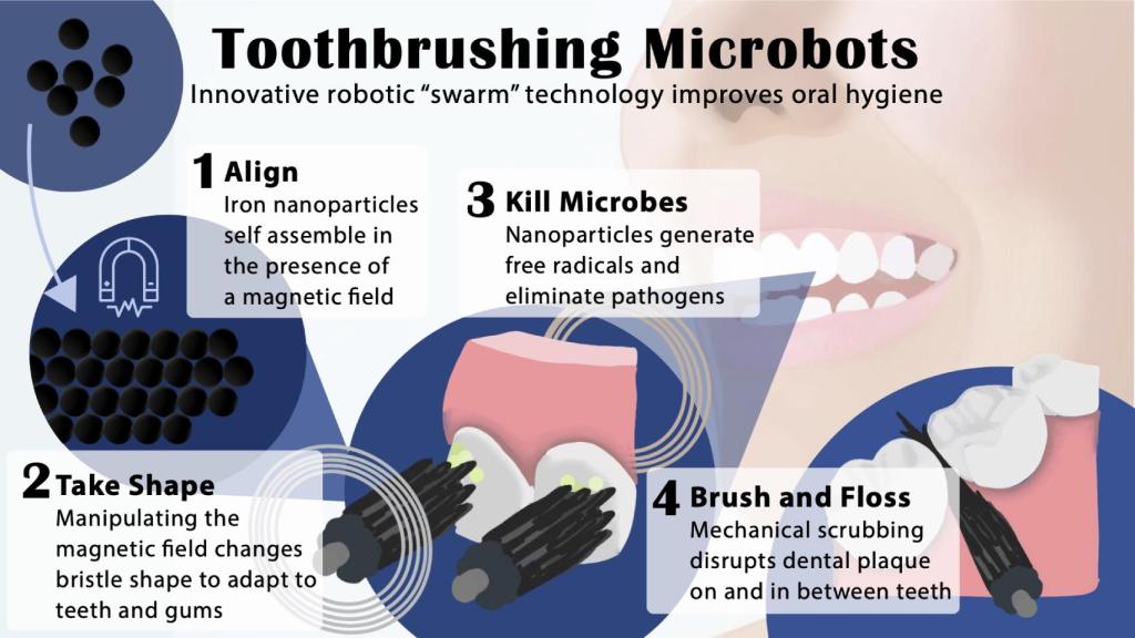 Así funcionan los microrobots.